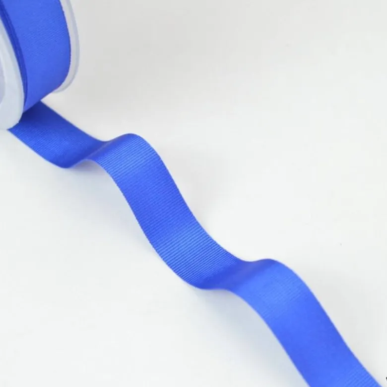Ruban gros grain BLEU ROI, 15 mm, .