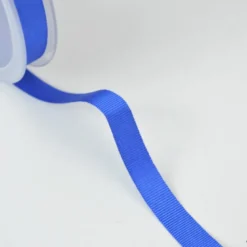 Ruban gros grain BLEU ROI, 10 mm, .