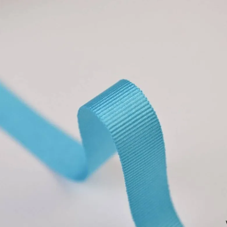 Ruban gros grain BLEU TURQUOISE, 10 mm, .