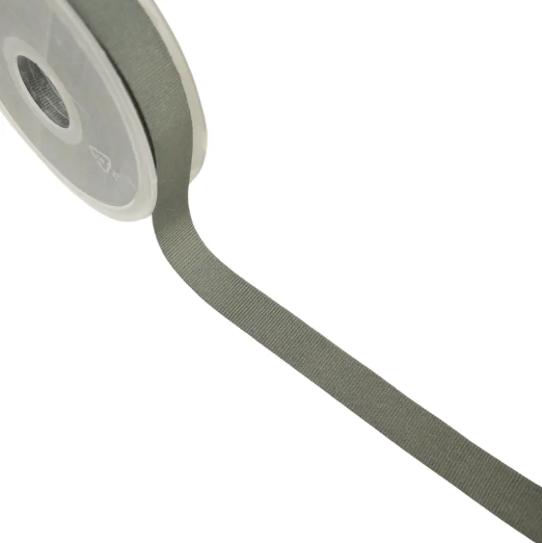 Ruban gros grain Gris anthracite - 15 mm