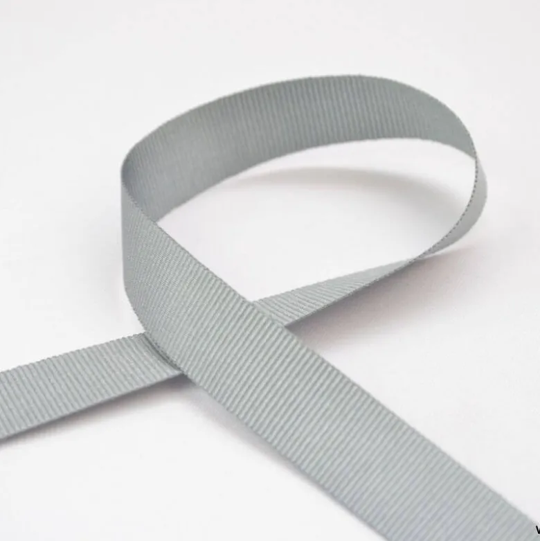 Ruban gros grain GRIS, 15 mm, .