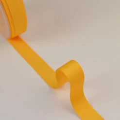 Ruban gros grain JAUNE, 15 mm, .