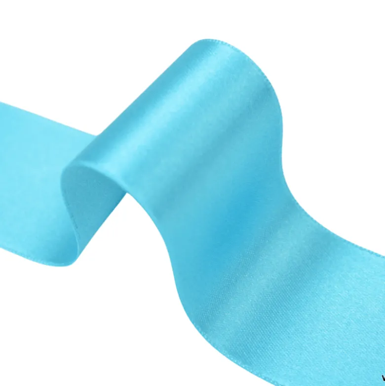 Ruban SATIN BLEU TURQUOISE, 38 mm