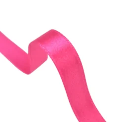 Ruban SATIN double face FUCHSIA , 10 mm