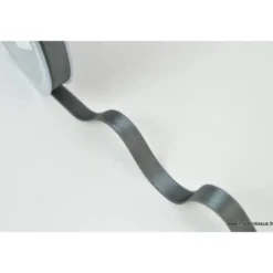 Ruban SATIN double face GRIS ANTHRACITE , 10 mm