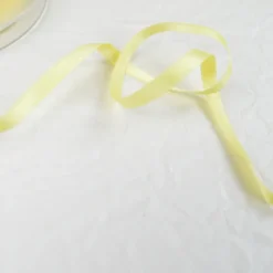 Ruban satin jaune clair - 6 mm