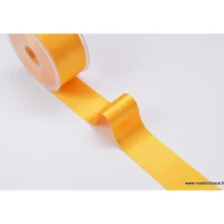 Ruban SATIN JAUNE, 38 mm, .