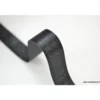 Ruban SATIN LUREX ARGENT - TRAME NOIR, 15 mm, .