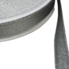 Ruban SATIN LUREX ARGENT - TRAME GRIS, 10 mm