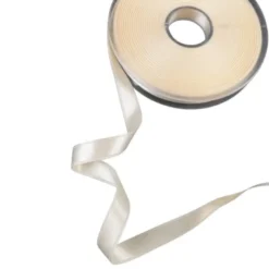 Ruban satin 10mm double face coloris écru