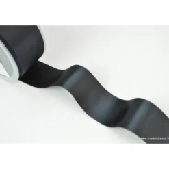 Ruban SATIN NOIR, 38 mm
