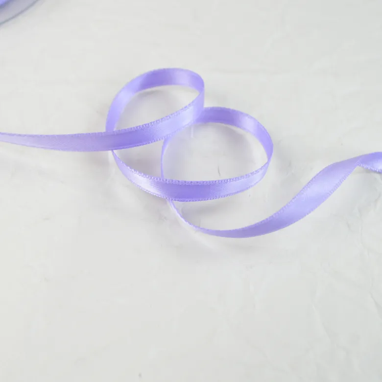 Ruban satin Parme - 6 mm