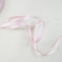 Ruban satin rose clair - 6 mm