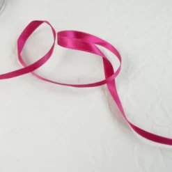Ruban satin rose fuchsia - 6 mm