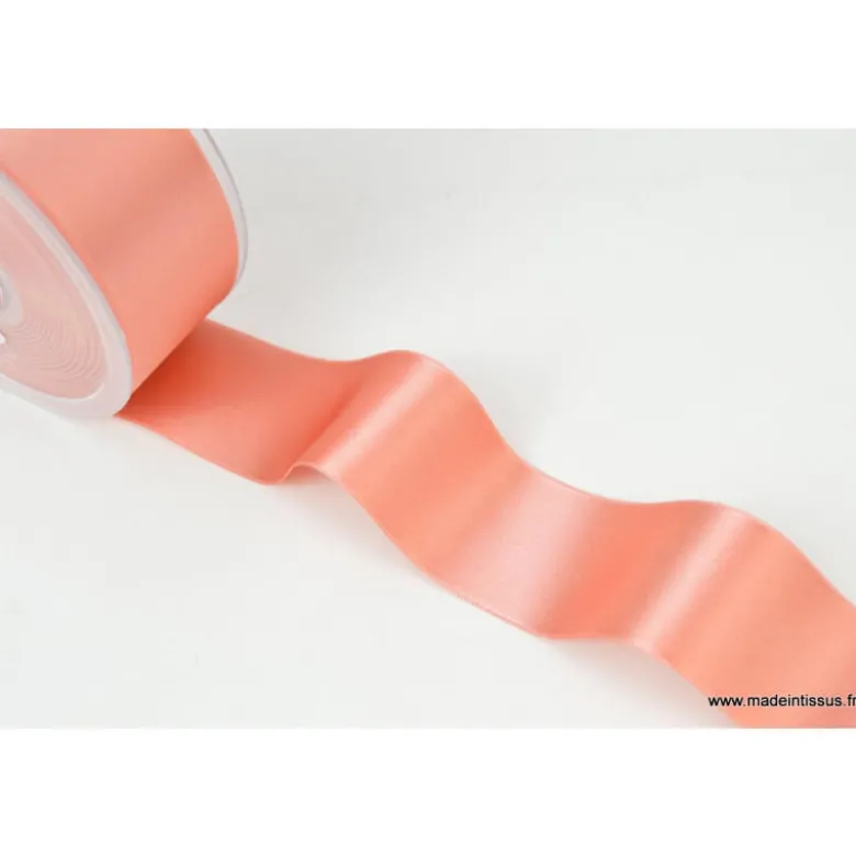 Ruban SATIN SAUMON, 38 mm