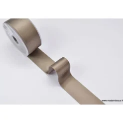 Ruban SATIN TAUPE, 38 mm