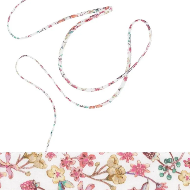 Ruban Spaghetti Liberty Donna Leigh rose - 4mm