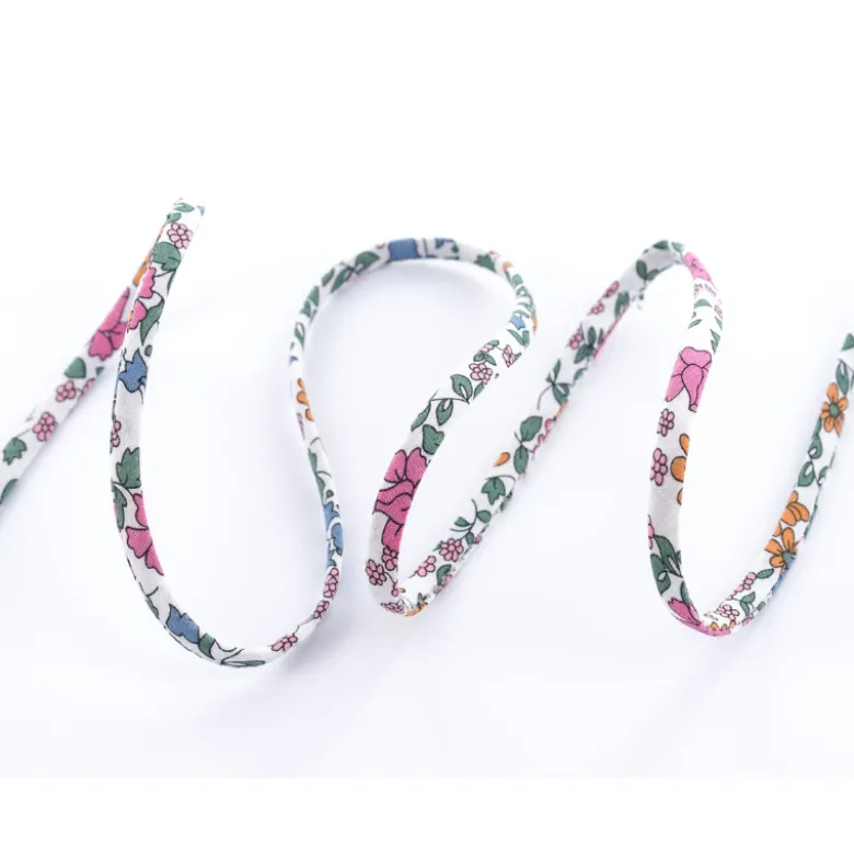 Ruban Spaghetti Liberty Emilia's Bloom - 5mm