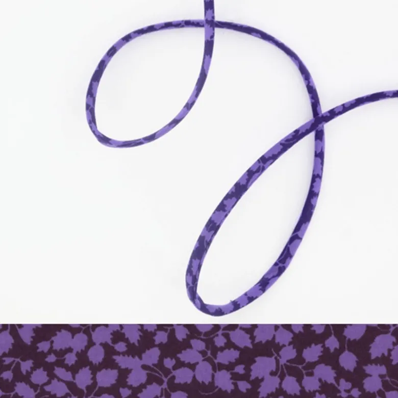 Ruban Spaghetti Liberty Glenjade prune - 4mm