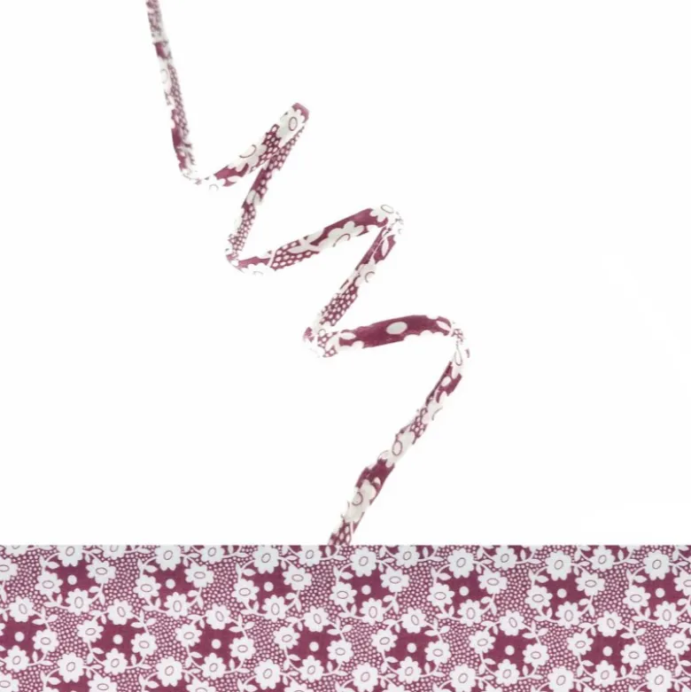Ruban Spaghetti Liberty Millie cassis - 4mm