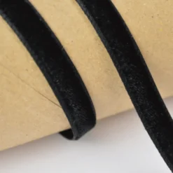 Ruban velours noir, 9mm, .