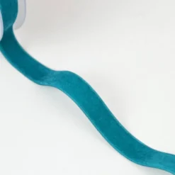 Ruban velours PETROLE, 16mm, .