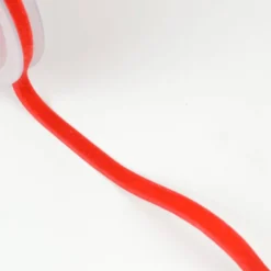 Ruban velours ROUGE, 9mm