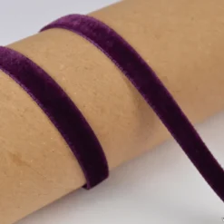 Ruban velours violet, 9mm, .