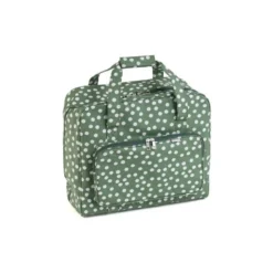 Sac de transport pour machine à coudre - Pois fond vert