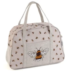 Sac de transport pour machine à coudre - Motif abeilles brodées