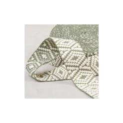 Sangle ethnique - losange Kaki clair et blanc
