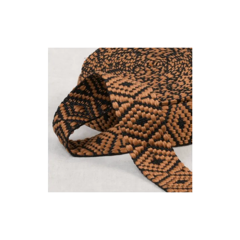 Sangle ethnique - losange Marron et noir