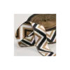 Sangle jacquard Ethnique 38mm - Chevron camel, noir et blanc