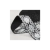 Sangle jacquard Ethnique 38mm - Noir et blanc