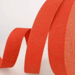 Sangle Lurex Rouge et or 30mm pour sac