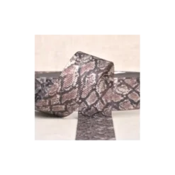 Sangle peau de serpent Chocolat - 38mm