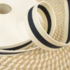 Sangle à rayures écru et marine 33mm