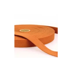 Sangle renforcée en coton pour sac coloris Rouille