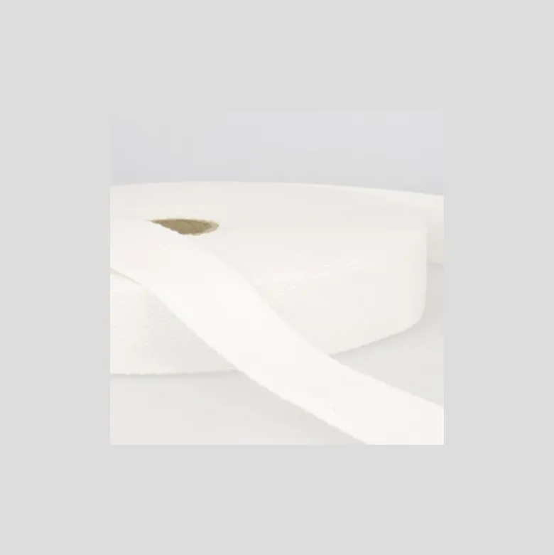 Sangle renforcée en coton pour sac coloris Blanc