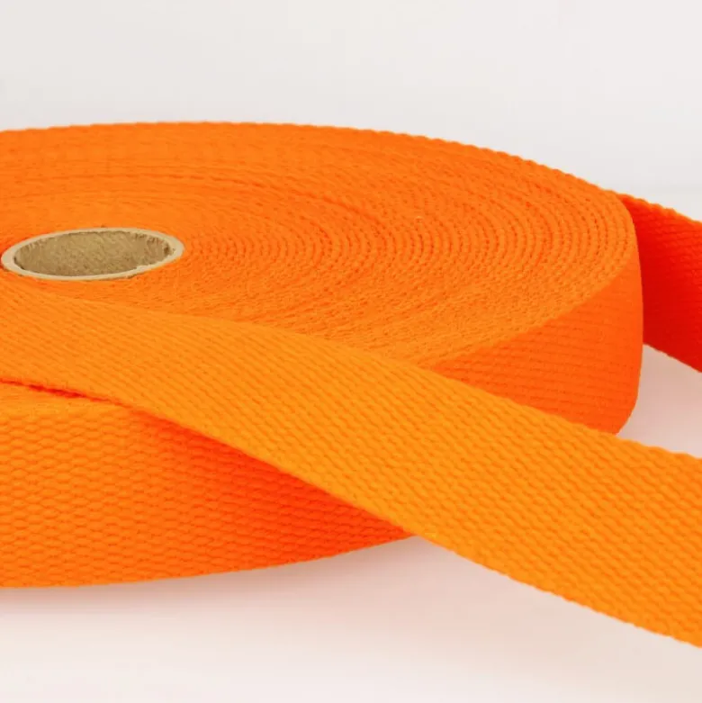 Sangle renforcée en coton pour sac coloris Orange