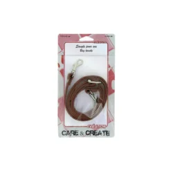 Sangle réglable pour sac coloris marron - 110 cm