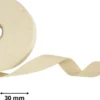Sangle souple 30mm en coton - Ecru