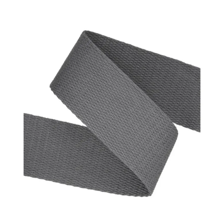 Sangle souple 38mm en coton - Gris anthracite