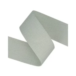 Sangle souple 38mm en coton - Gris clair