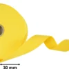 Sangle souple 30mm en coton - Jaune