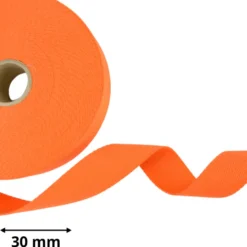 Sangle souple 30mm en coton - Orange