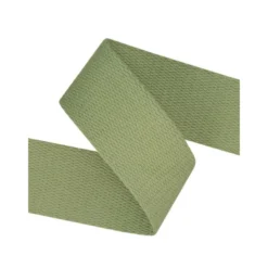 Sangle souple 38mm en coton - Vert tilleul kaki