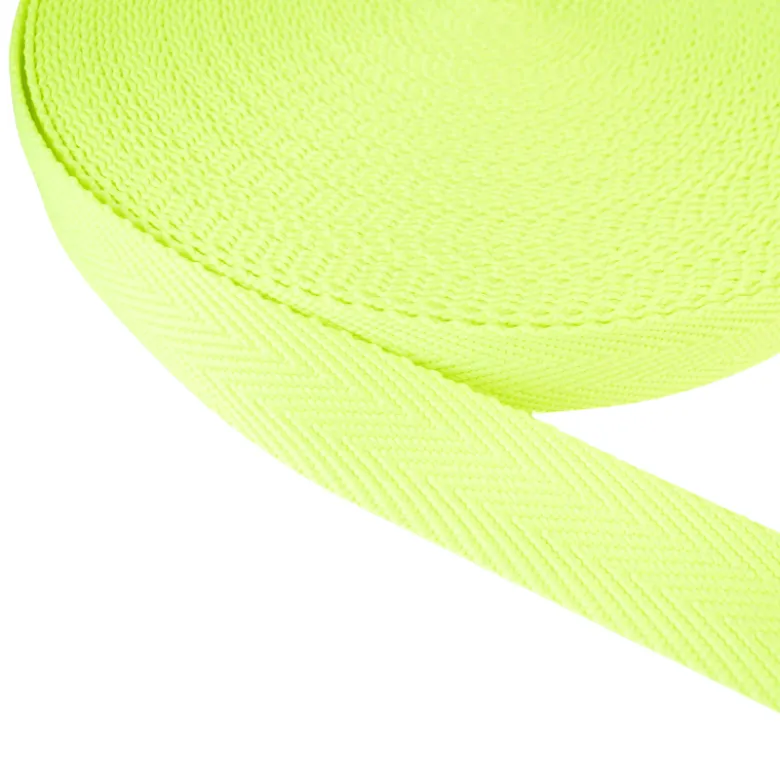 Sangle souple 30mm - Jaune fluo