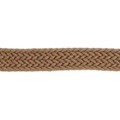 Sangle tressée en simili cuir Camel