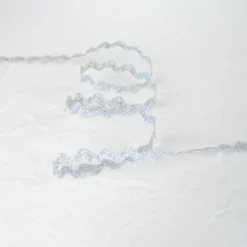 Serpentine Croquet Lurex Argent - 10.5mm